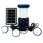Lampara LED Solar Torch Camping Multiuso bluetooth Megabright