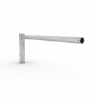 Gancho recto Simple 500mm Ø1 1/2" Galvanizado Megabright