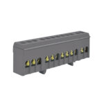 Barra Aislada 70A Riel DIN Gris 12 Polos LEXO — RM Energía Inteligente