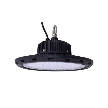 Campana LED UFO industrial 300W 150 lm/W IP66 — RM Energía Inteligente (vista 2)