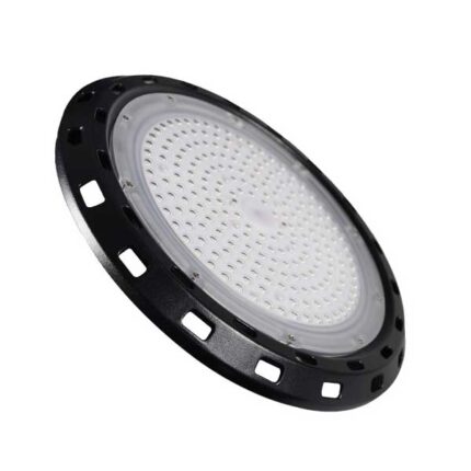 Campana LED UFO industrial 100W 110 lm/W IP65 — RM Energía Inteligente