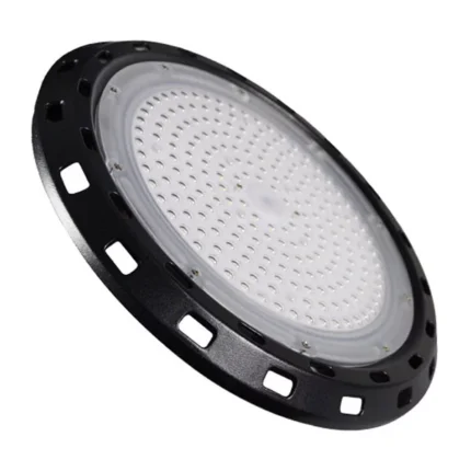 Campana LED UFO industrial 200W 110 lm/W IP65 — RM Energía Inteligente