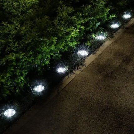 Estaca Solar LED Megabright Round Floor (set 2 unid) 4000K