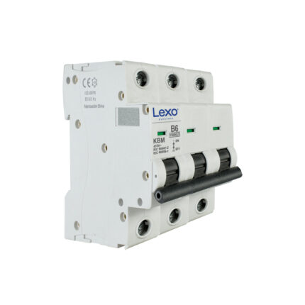Interruptor Automático 3X6A Curva B 15KA LEXO KBM — RM Energía Inteligente
