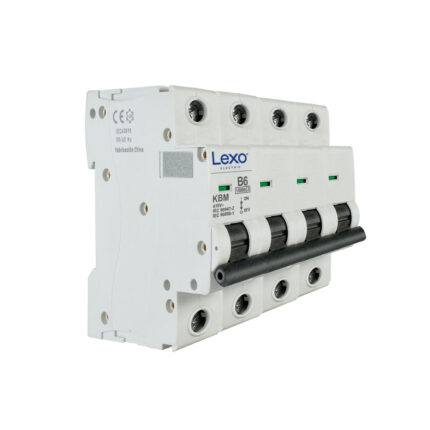 Interruptor Automático 4X6A Curva B 15KA LEXO KBM — RM Energía Inteligente