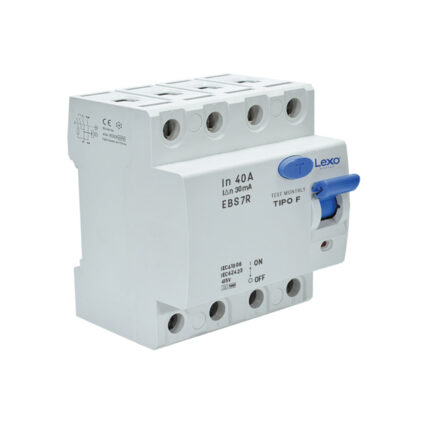 Interruptor Diferencial 4P 40A 30mA Tipo F LEXO EBS7R — RM Energía Inteligente