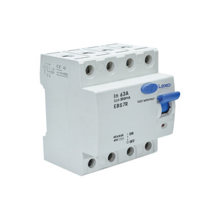 Interruptor Diferencial 4P 63A 300mA Tipo AC LEXO EBS7R — RM Energía Inteligente