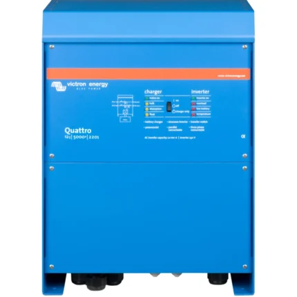 Inversor cargador Victron Quattro 12/5000/220-100 de 230 V con dos entradas de alterna