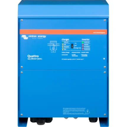 Inversor cargador Victron Quattro 24/5000/120-100 de 230 V con dos entradas de alterna