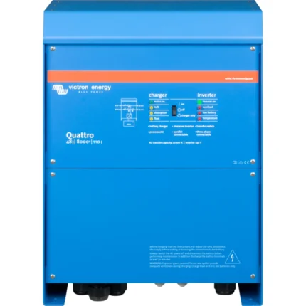 Inversor cargador Victron Quattro 48/8000/110-100 de 230 V con dos entradas de alterna