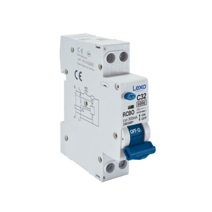 Interruptor RCBO 1X32A Curva C 6KA 300mA Tipo A — RM Energía Inteligente