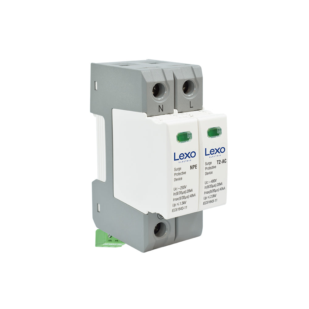 5925475_170829ec-3aad-491e-ab42-9480d804f62e.jpg Supresor de Transientes 1P+N Tipo 2 40kA 2 kV — RM Energía Inteligente