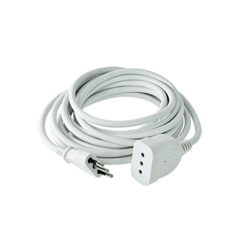 En RM Energía somos especialistas en Iluminación LED, Energía Solar y Materiales Eléctricos en Chile... | Comprar en RM Energía Cable de Extensión 10A 2P+T 5 Metros Blanco — RM Energía Inteligente