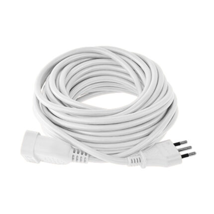Cable de Extensión 10A 2P+T 10 Metros Blanco — RM Energía Inteligente