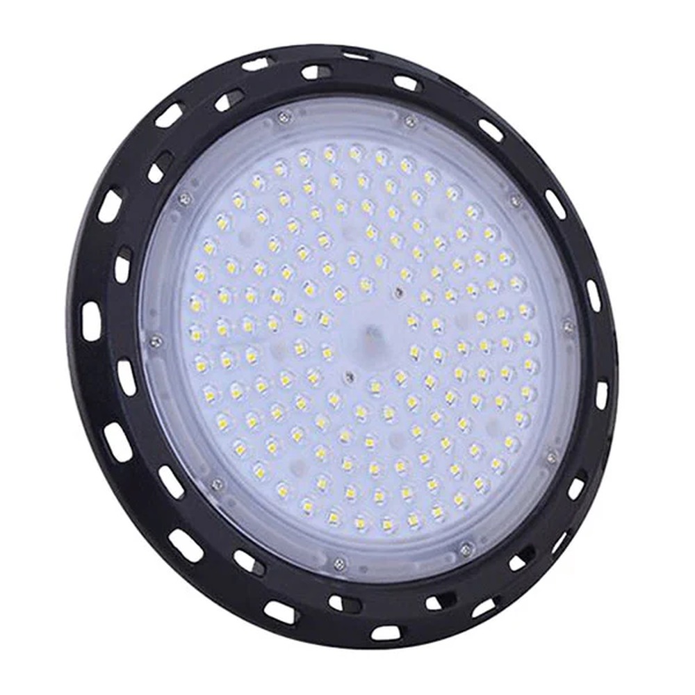 Campana LED UFO Industrial 100W 150 lm/W IP66 120° Campana LED UFO Industrial 100W 150 lm/W IP66 120° — RM Energía Inteligente