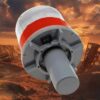 Baliza solar vial roja para cono de tránsito — RM Energía Inteligente