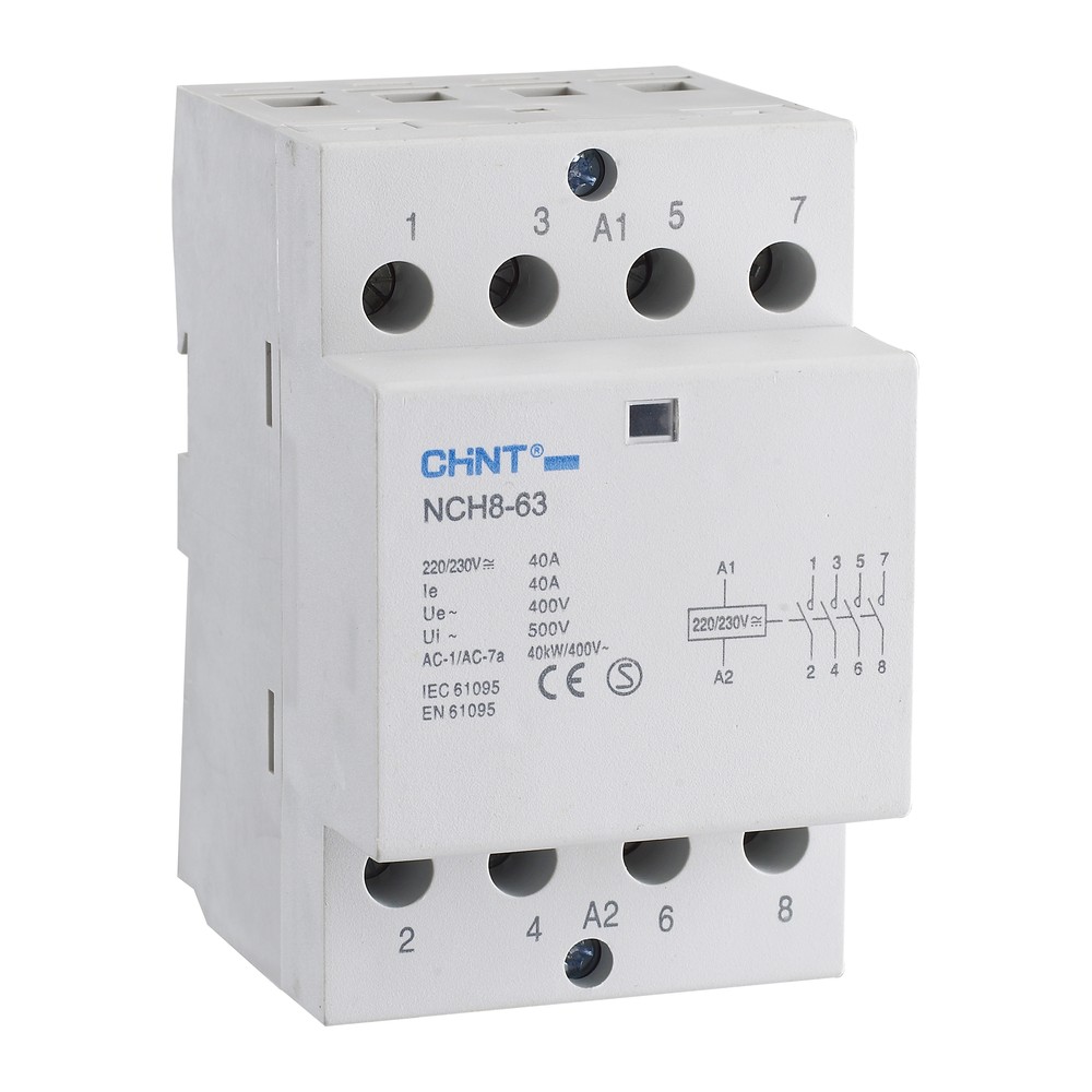 Contactor Modular CHINT NCH8 Contactor Modular CHINT NCH8 — RM Energía Inteligente