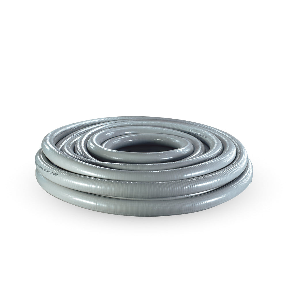 Tubo Metálico Flexible 25MM Rollo 30 Metros Tubo Metálico Flexible 25MM Rollo 30 Metros — RM Energía Inteligente