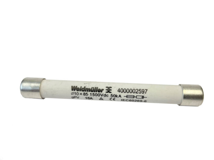 Fusibles cilíndricos fotovoltaicos Weidmüller 10 x 85 gPV