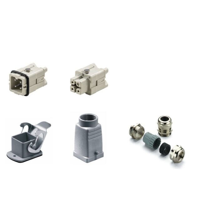 Kits de conector industrial Weidmüller RockStar HA 3 polos