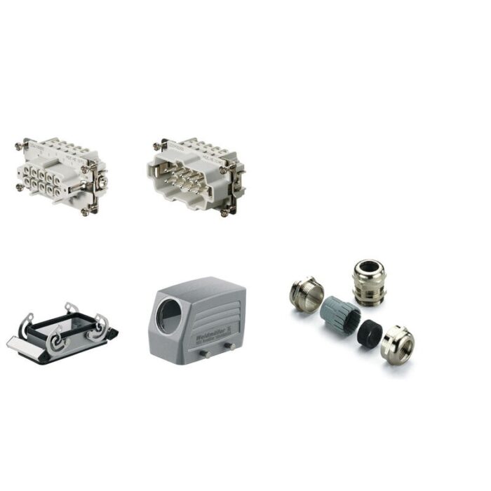 Conector industrial Weidmüller RockStar HE 10 polos