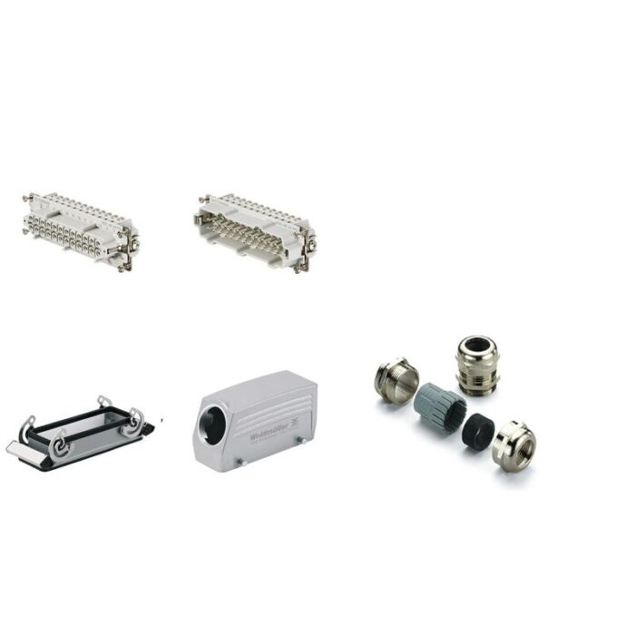 Conector industrial Weidmüller RockStar HE 24 polos