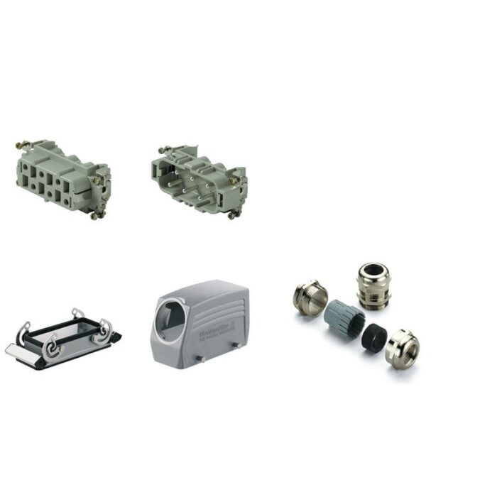 Conector industrial Weidmüller RockStar HSB 6 polos